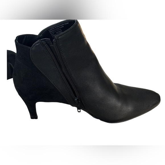 Alfani Womens Harpper Leather Booties Ankle Boots Black 7.5 - Picture 4 of 9